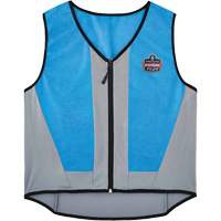 Chill-Its 6667 Wet Evaporative Cooling Vest with Zipper Closure, Medium, Blue Par Equipment