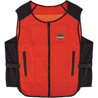 Chill-Its 6255 Lightweight Phase Change Cooling Vest (Vest Only), Small/Medium, Orange Par Equipment