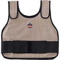 Chill-Its 6230 Standard Phase Change Cooling Vest with Rechargeable Packs, Small/Medium, Khaki Par Equipment