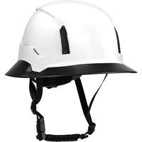 Bordure large compl&egrave;te &agrave; agrafe pour casque d'alpiniste RZRBack, blanc Par Equipment