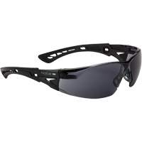 Rush+ BSSI Safety Glasses, Smoke/Grey Lens, Anti-Fog/Anti-Scratch, ANSI Z87+ Par Equipment