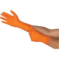 TOUCHNTUFF 93-800 Disposable Gloves, 6.5/7, Latex/Neoprene/Nitrile, 23.6-mil, Powder-Free, Orange Par Equipment
