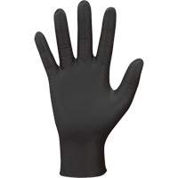709B PyraGrip Disposable Gloves, 7/Small, Nitrile, 8-mil, Powder-Free, Black Par Equipment