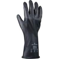 Gants r&eacute;sistant &agrave; l'acide & aux produits chimiques, Taille Petit/7, 12" lo, Caoutchouc butyle/Viton, 12 mils Par Equipment