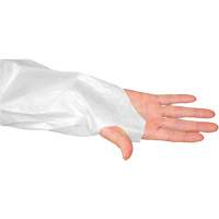 CoverMe Gown with Thumbholes, One Size, White, Polyethylene Par Equipment