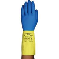 Gants r&eacute;sistants aux produits chimiques AlphaTec 87-224, Taille 7, 12,8" lo, N&eacute;opr&egrave;ne/Latex de caoutchouc, Doublure en Coton/Ouat&eacute;e, 26,8 mils Par Equipment