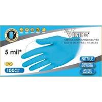 34600 Disposable Gloves, Small, Nitrile, 5-mil, Powder-Free, Blue Par Equipment