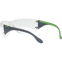 Adapt Lite Grey/Green Safety Glasses, Clear Lens, Anti-Fog/Anti-Scratch, ANSI Z87+/Meets/Exceeds CSA Z94.3 Par Equipment