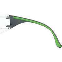 Adapt Lite Grey/Green Safety Glasses, Clear Lens, Anti-Fog/Anti-Scratch, ANSI Z87+/Meets/Exceeds CSA Z94.3 Par Equipment