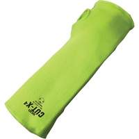 Manchette r&eacute;sistante &agrave; la coupe avec ouverture pour le pouce Cut-X, Fibre de verre/Poly&eacute;thyl&egrave;ne, 10", ASTM ANSI niveau A4, Lime haute visibilit&eacute; Par Equipment