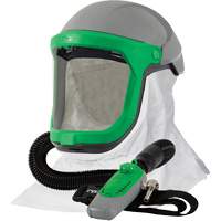 Z-Link Respirator with Tychem 4000 Shoulder Cape & C40, Facepiece Respirator/Welding Helmet Par Equipment