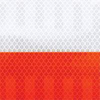 Pellicule souple pour chantiers routiers &agrave; haute intensit&eacute; 382VHIP, 5" la x 150' lo, Orange et blanc Par Equipment