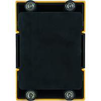 HAZLOK Safety Barrier System, Plastic, Magnetic Mount, 30', Black and Yellow Tape Par Equipment