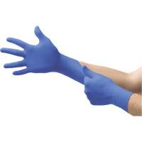 MICROFLEX N21 Disposable Gloves, 6.5/7/Small, Nitrile, 4.7-mil/5.5-mil, Powder-Free, Cobalt, Class 2 Par Equipment