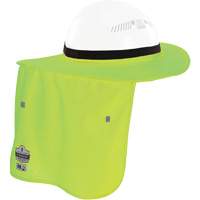 Bordure FR vert lime pour casque de chantier avec cache-cou Par Equipment