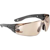 RUSH+ 2.0 M/L Safety Glasses with Black & Grey Frame, Copper Lens, Anti-Fog/Anti-Scratch, ANSI Z87+ Par Equipment