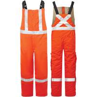 Avenger 9 oz High-Visibility Insulated Bib Pants, Style 525, Men's, 2X-Large (Tall), Orange Par Equipment