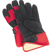 Superior Warmth Winter-Lined Fitters Gloves, Large, Split Cowhide Palm, Thinsulate™ Inner Lining SM609 | Par Equipment