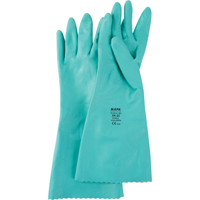 StanSolv&reg; Embossed Z-Pattern Grip Gloves, Size 2X-Large/11, 14" L, Nitrile, Interlock Inner Lining, 11-mil Par Equipment