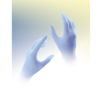 Qualatrile Disposable Gloves, Large, Nitrile, 5-mil, Powdered, Blue Par Equipment