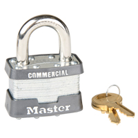 Pin Tumbler Padlock, Keyed Alike, Laminated Steel, 1-3/4" Width Par Equipment