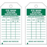 &eacute;tiquettes de rapport d'inspection, Polyester, 4" la x 7" h, Anglais Par Equipment