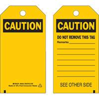 Self-Laminating Safety Tags, Polyester, 4" W x 7" H, English SX810 | Par Equipment