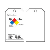 Right-To-Know Tags, Polyester, 3" W x 5-3/4" H, English SX821 | Par Equipment