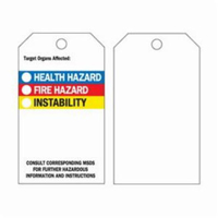 Self-Laminating Right-To-Know Tags, Polyester, 3" W x 5-3/4" H, English Par Equipment