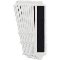 &eacute;tiquettes de lettres et chiffres gothiques individuels Quick-Align, I, 4" h, Noir Par Equipment