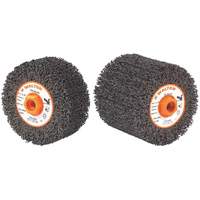 FX Cleaning & Finishing Drum, 4-1/4" Dia. x 2" W, 5/8"-11 Arbor, Coarse Grit Par Equipment