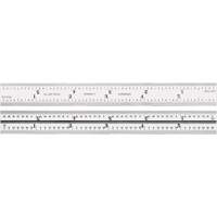 Junior Combination Squares, 6" L, Steel, Satin Par Equipment