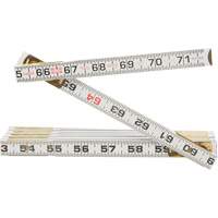 R&egrave;gle Red End Two Way, 6' lo, Bois, Graduations de 1/16" Par Equipment