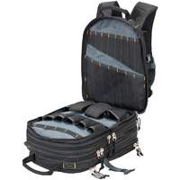 75-Pocket Tool Backpacks, 13" L x 17-1/2" W, Black, Nylon Par Equipment