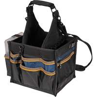 Grands porte-outils pour &eacute;lectriciens et travaux de maintenance, Polyester, 23 pochettes, Noir Par Equipment