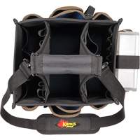 Grands porte-outils pour &eacute;lectriciens et travaux de maintenance, Polyester, 23 pochettes, Noir Par Equipment