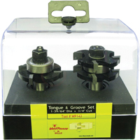 Jeux de fraises &agrave; rainures &amp; languettes &agrave; 4 cannelures Par Equipment