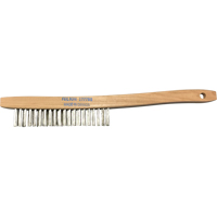 Brosses de nettoyage &agrave; manche recourb&eacute;, Acier inoxydable, 3 x 19 rangs de fils, Longueur 14" Par Equipment