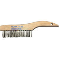 Brosses de nettoyage &agrave; manche en patin, Acier inoxydable, 4 x 16 rangs de fils, Longueur 10" Par Equipment