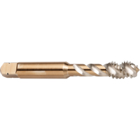45° Spiral Flute Tap, High Speed Cobalt, 8-32 Thread, 2-1/8" L Par Equipment