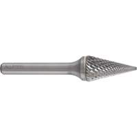 AllSteel Conical Shape Carbide Burr, SM-5, 1/2" Dia., 1/4" Shank, 7/8" Depth of Cut Par Equipment