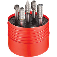 Double Cut Rotary Burr Set, 5 Pieces Par Equipment