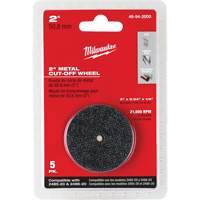 M12 Fuel Right Angle Die Grinder Cut-Off Wheels, 2" x 0.04", 1/4" Arbor, Type 1, Aluminum Oxide, 21000 RPM Par Equipment