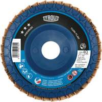 Twin Flap Disc, 4-1/2" x 7/8", Type 27, 40 Grit, Ceramic/Zirconia Alumina Par Equipment