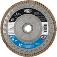 Long Life C-Trim Flap Disc, 4-1/2" x 5/8"-11, Type 27, 40 Grit, Zirconia Alumina Par Equipment