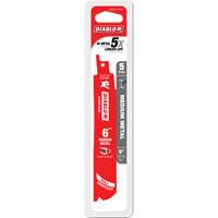 Lame de scie alternative de s&eacute;rie moyenne pour le m&eacute;tal, Bim&eacute;tal, 14-18 Dents par pouce, 6" lo x 1" la Par Equipment