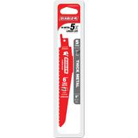 Lame de scie alternative pour la d&eacute;molition et les m&eacute;taux &eacute;pais, Bim&eacute;tal, 8-10 Dents par pouce, 6" lo Par Equipment