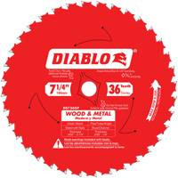 Lame de scie Cermet II Steel Demon, 7-1/4", 36 dents, Pour M&eacute;tal Par Equipment