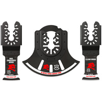 3-Piece Universal Fit Bi-Metal Oscillating Blade Set Par Equipment