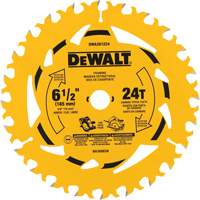 Carbide-Tipped Framing Circular Saw Blade, 6-1/2", 24 Teeth, Wood Use Par Equipment